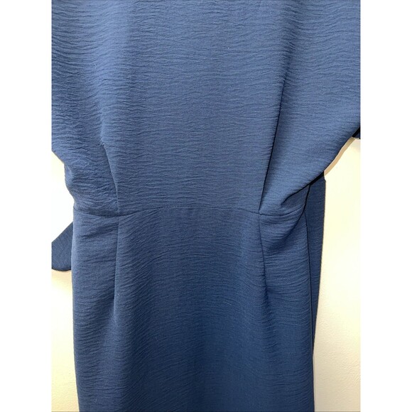 Lush Floral Wrap Dress Womens XS Navy Blue Boho Feminine - Picture 5 of 8